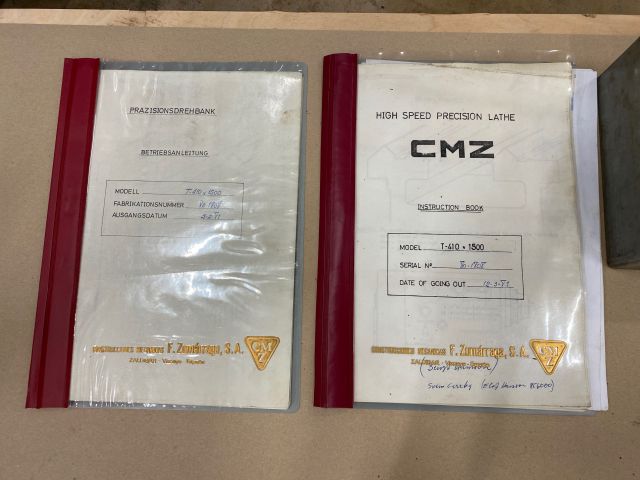 710287-21 Lathe CMZ T-410x1500