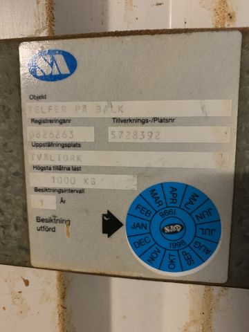 744009-4 Telfer on beam 1000kg