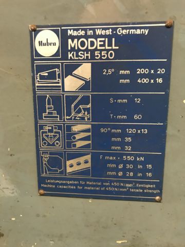 748626-12 Stans/klipp/pressmaskin Mubea KLSH 550