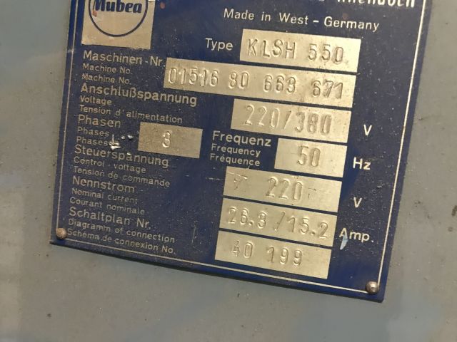 748626-13 Stans/klipp/pressmaskin Mubea KLSH 550