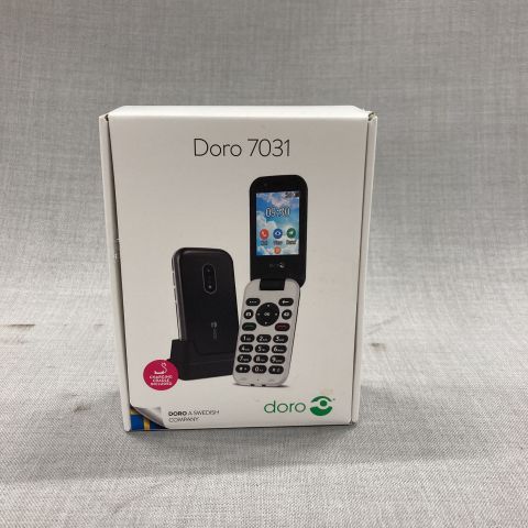 748304-2 Mobiltelefon Doro 7031 Red/White 4G
