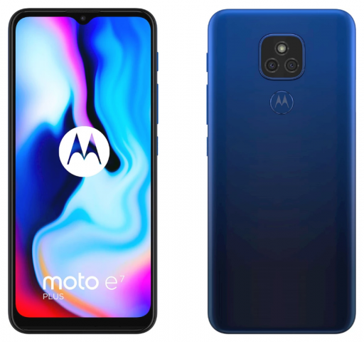 748279-1 Smartphone Motorola Moto E7 Plus 4 + 64GB Misty Blue