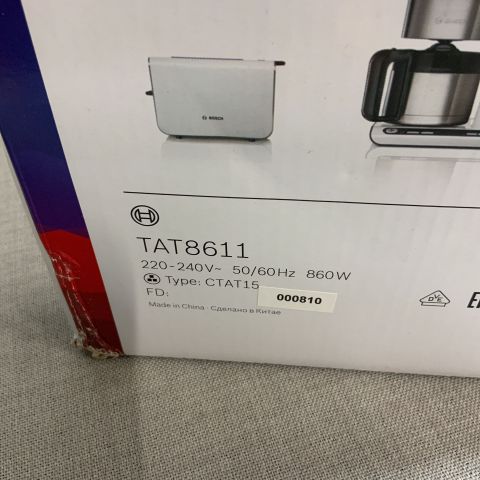 742952-3 Toaster Bosch - Styline TAT8611