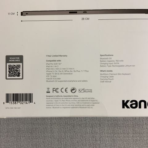 742969-3 Kanex MultiSync Premium Slim Keyboard