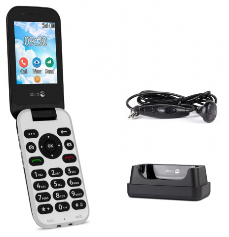 748304-1 Mobiltelefon Doro 7031 Red/White 4G