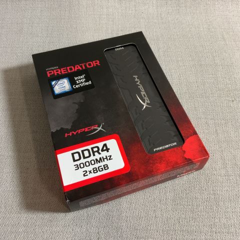 748907-2 RAM memory HyperX Predator DDR4 3000MHz 16GB