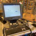 702052-1 Cash register system IBM with two hand scanners, receipt printer and cash drawer