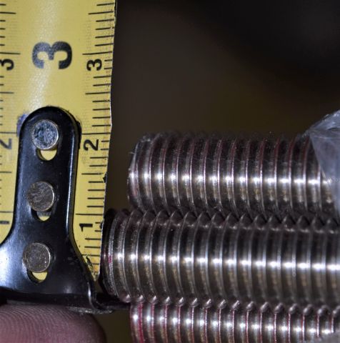 668573-3 Stainless steel threaded rods, cover strip and threaded strips 12 pcs