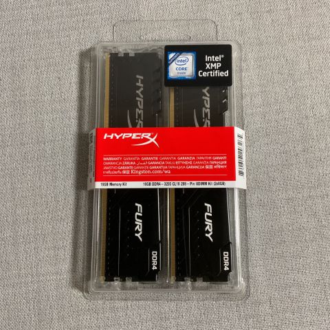 748848-2 RAM memory HyperX Fury DDR4 3200MHz 16GB