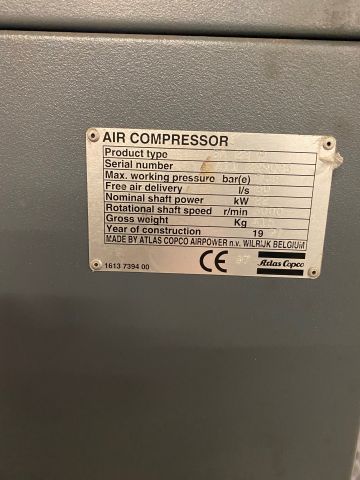 751277-14 Screw compressor Atlas Copco GA22P with dryer and tank
