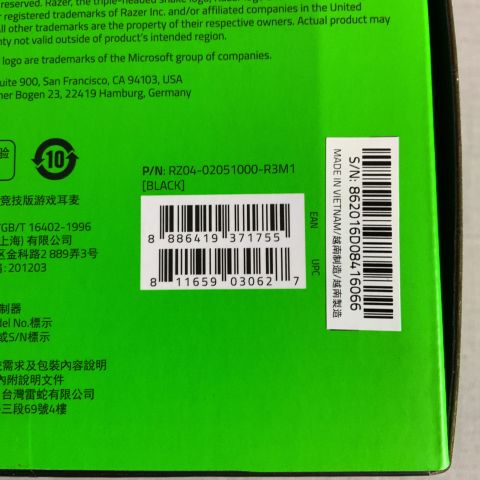 750526-3 Gaming Headset Razer Kraken Tournament Edition