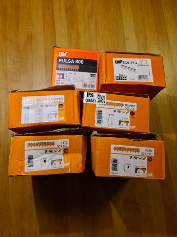 735087-1 6 drawers with various different cartridges for spit