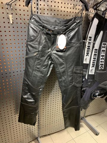 744196-3 Mc Leather pants Black Eagel size 48