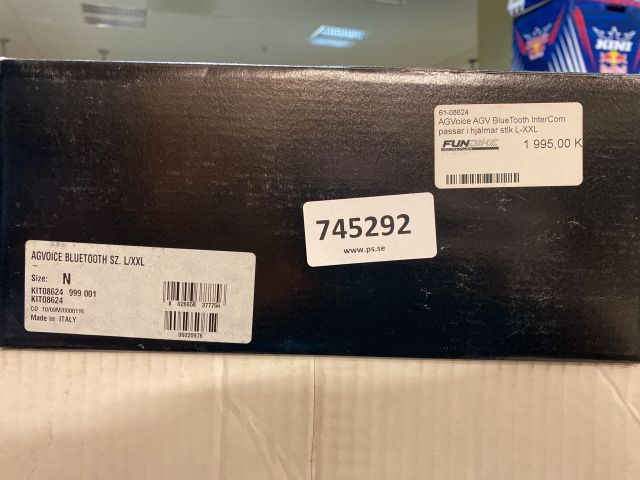 745292-7 AGVoice AGV Blue Tooth InterCom fits in helmets size L-XXL