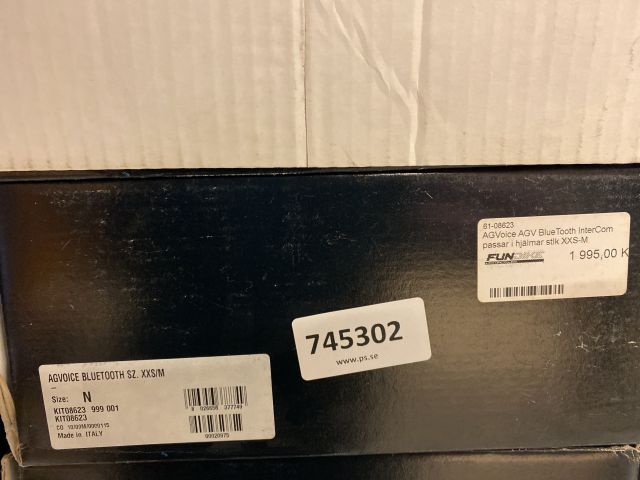 745302-6 AGVoice AGV Blue Tooth InterCom fits in helmets plug XXS-M