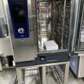 751338-3 New Rational iCombi Pro 10-1 / 1 from 2020 with floor stand for 14 GN1 / 1. Connected never used