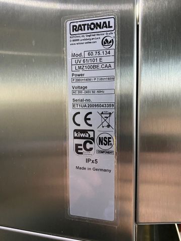 751344-5 New Rational iCombi Pro 10-1 / 1 incl Ultravent incl. floor stand