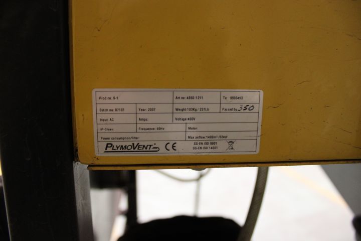 718652-9 Plymovent - Extraction with collector and filter