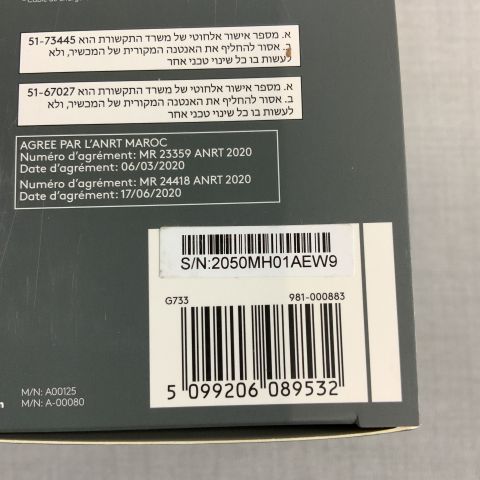 756582-3 Gaming headset with Logitech G733 LIGHTSPEED