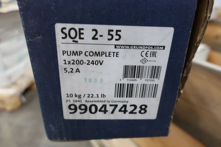 749942-2 Pump package Grundfos SQE 2-55