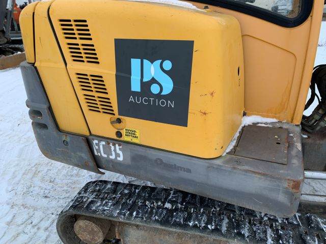 756707-17 Track excavator Volvo EC35 -2006 (2215.7h) with rototilt and bucket