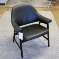677125-4 Armchair black leather Brunstad Bris