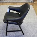 677125-6 Armchair black leather Brunstad Bris