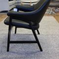 677125-7 Armchair black leather Brunstad Bris