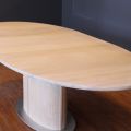 677011-2 Table Skovby SM 73 in white oiled oak