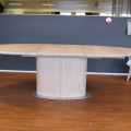 677011-3 Table Skovby SM 73 in white oiled oak