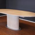 677011-1 Table Skovby SM 73 in white oiled oak