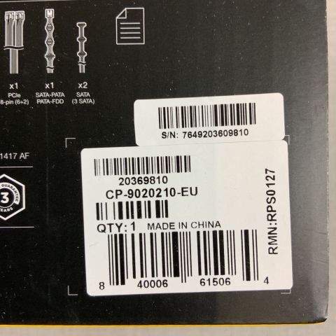 756690-3 Corsair CV550, 550W PSU