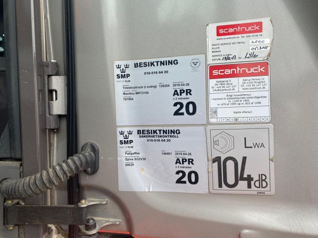 758114-10 Telescopic loader Manitou MRT2150P +