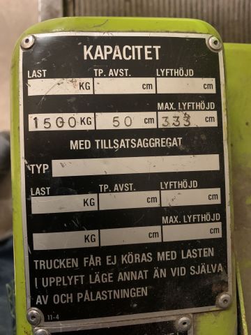 717936-9 Counterbalance Forklift BT Clark TM-15 (7131.5 h)