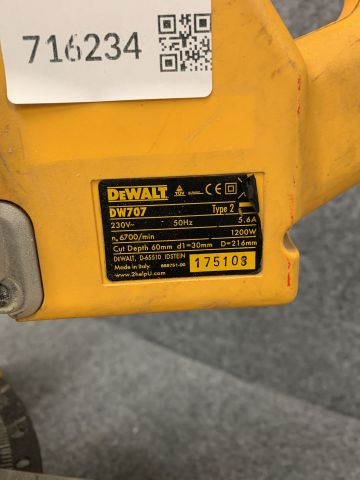 716234-2 Cutter / jigsaw Dewalt DW707