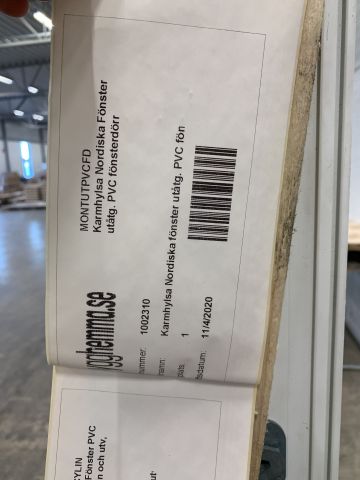 760852-7 Window door Nordic Windows Scale Outward-facing HH Single door 3-Glass PVC WxH: 100x200 cm