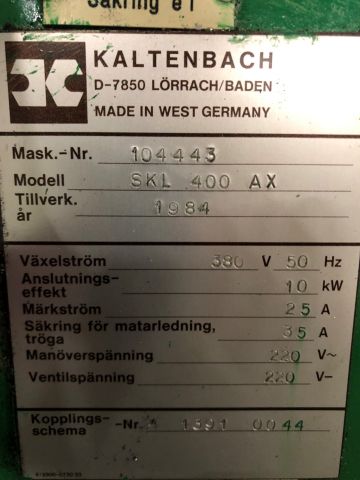 760997-6 Aluminum cap Kaltenbach SKL 400 AX
