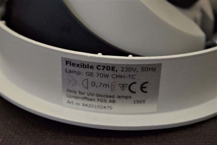 685717-9 Lysarmaturer 3st Elgross'n Flexible Midi Vit C70E