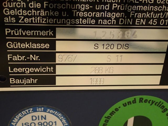 752836-10 Safe Lampertz