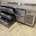 762509-5 Kema Blue Line cooling bench with 11 drawers, folded back edge