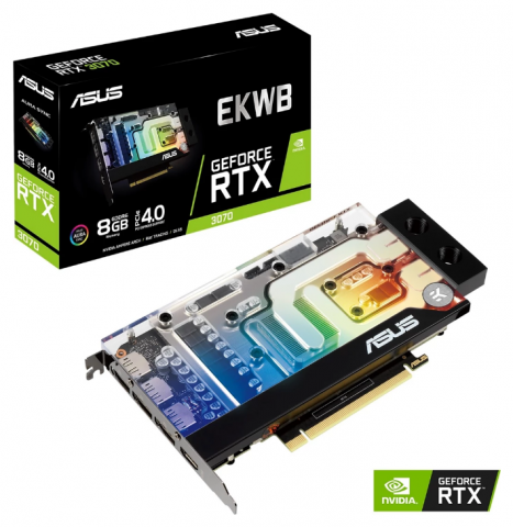 762756-1 Graphics card ASUS GeForce RTX 3070 EKWB 8GB