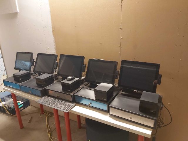 578476-1 Cash register system Trivec Domino with 5 cash registers