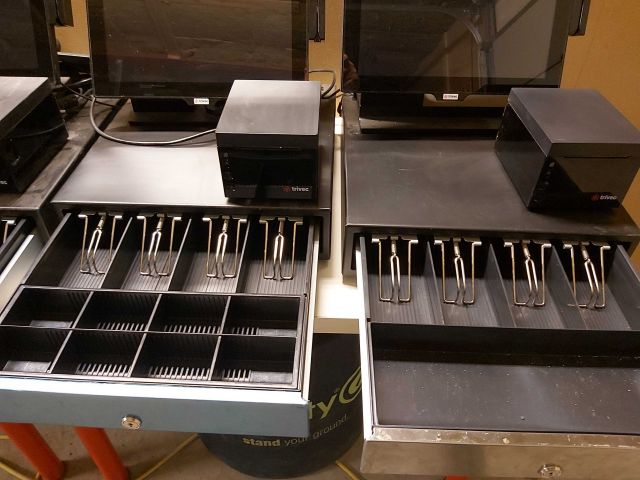 578476-5 Cash register system Trivec Domino with 5 cash registers