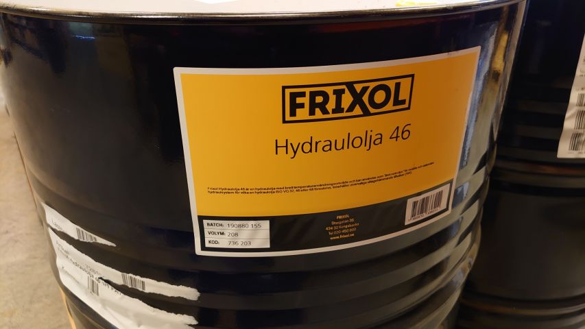766938-1 1 Pall Med 2 Fat Frixol Hydraulolja 46, 416 Liter