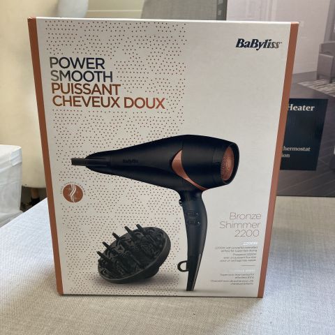 766596-2 Hairdryer Babyliss Bronze Shimmer 2200