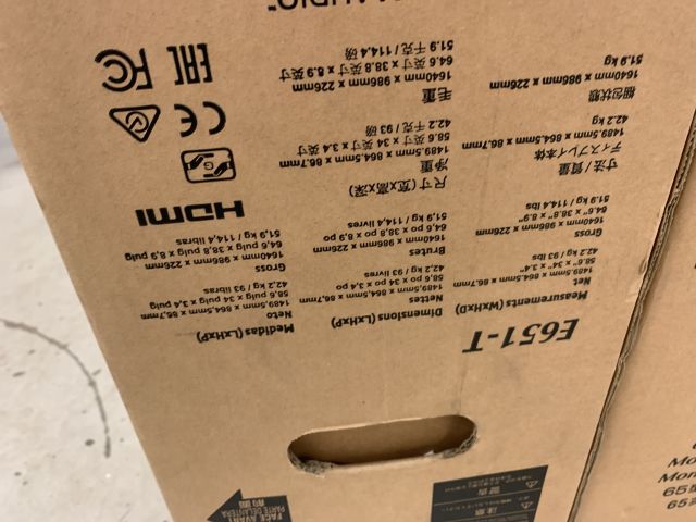 760069-3 Touchskärm Nec E651-T 65”