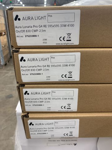 766499-2 4 pcs Aura Lunaria Pro G4 RE 595x595 33W 4100 On / Off 830
