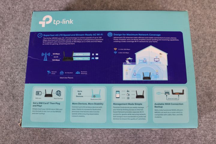 662052-5 Router - TP-Link AC750, Archer MR200
