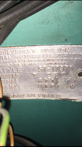 752933-54 Chevrolet Bel Air -1957