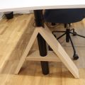 659038-3 Raise / lower desk / design table with desk chair